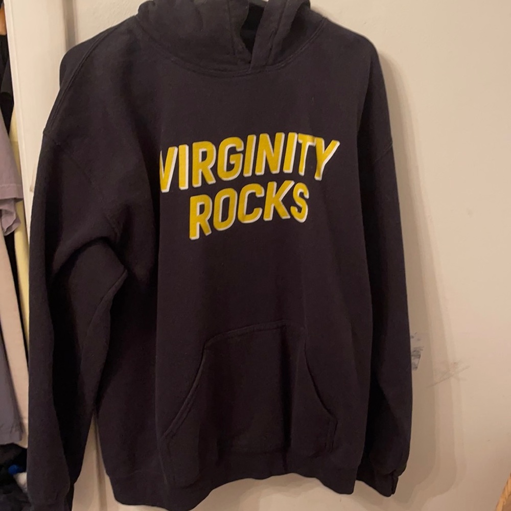 Virginity rocks black hoodie
